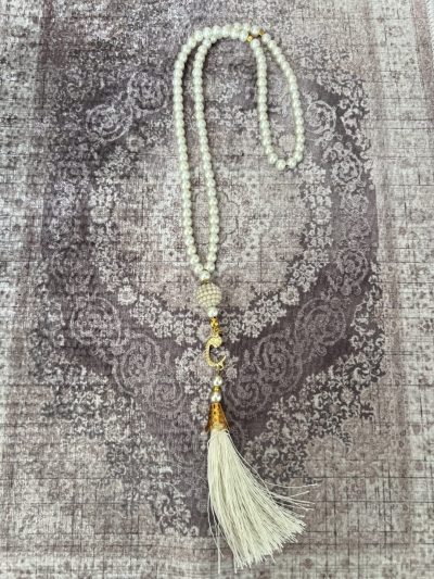 Tasbih à perle blanche